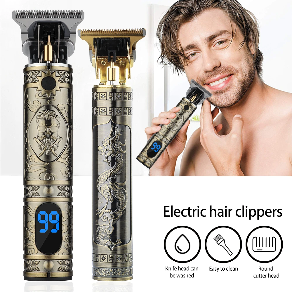 Máquina de cortar el pelo con pantalla LCD
