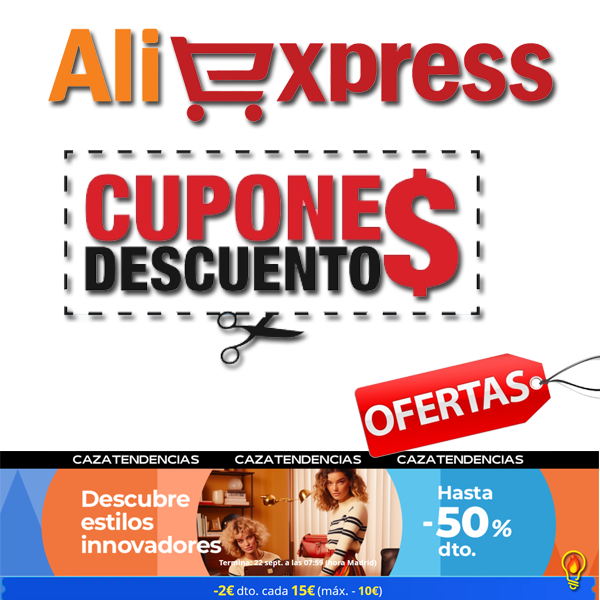 Caza Tendencias la nueva promo de Aliexpress con cupones descuento