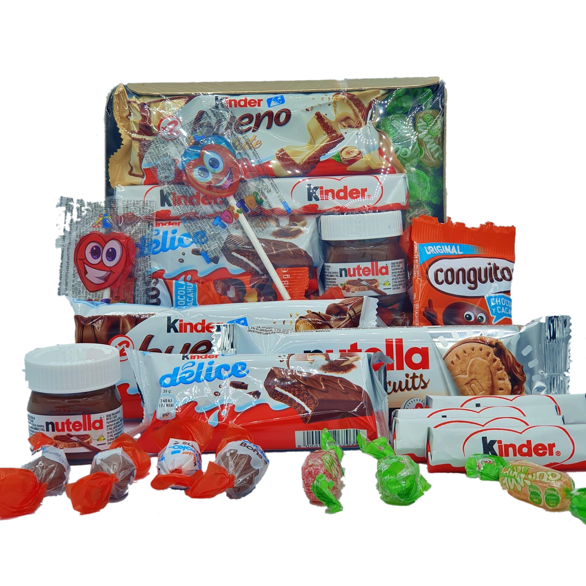 Super Bandeja Chocolates Kinder, Nutella y Conguitos