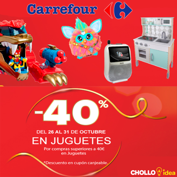 Carrefour -40% de descuento en juguetes, bicicletas y juegos deportivos