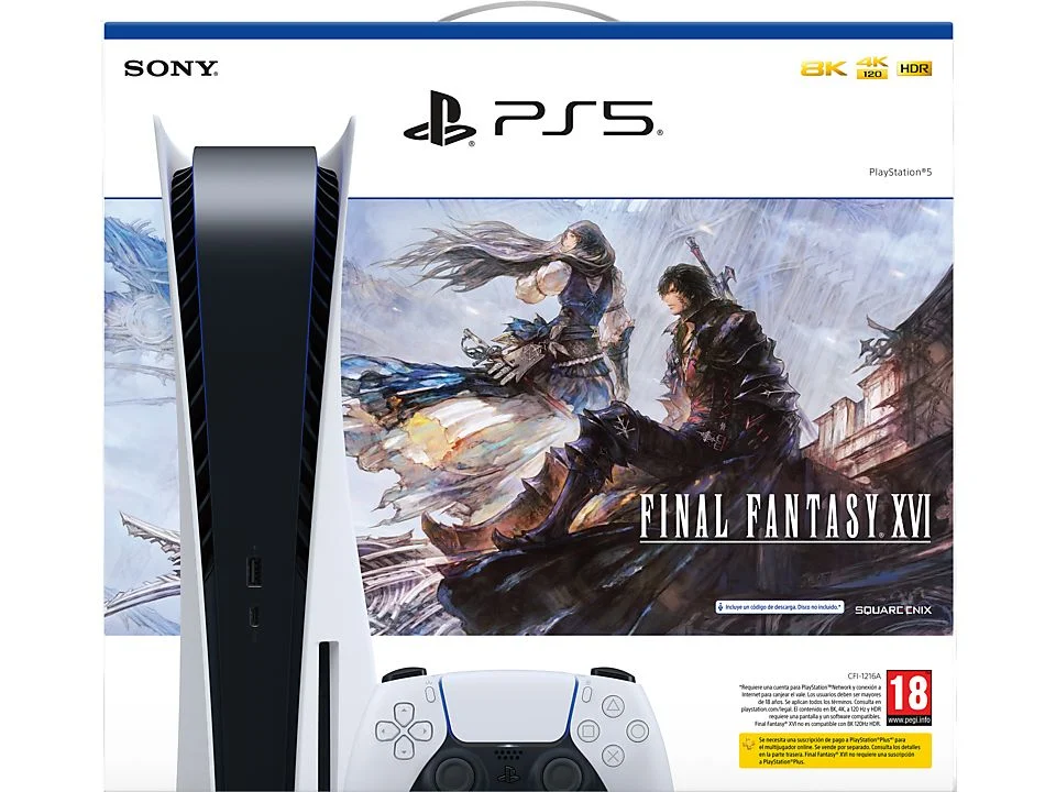 Sony PS5 825 GB + juego Final Fantasy XVI