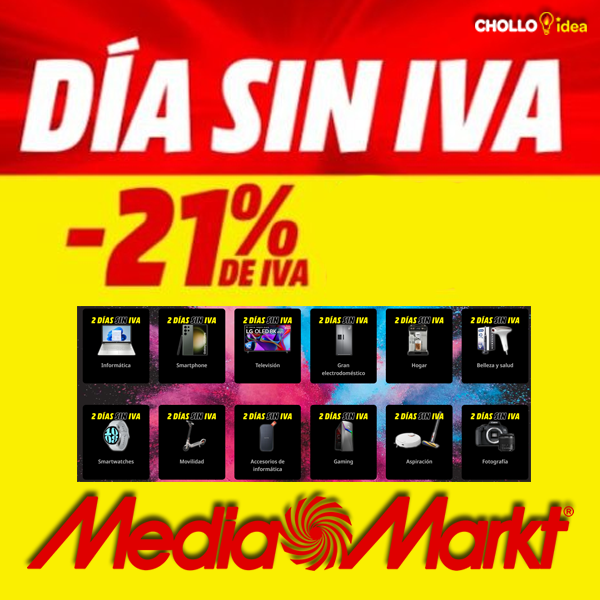 Días sin IVA en Mediamarkt