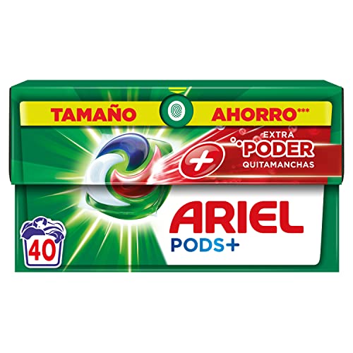 Ariel All-in-One Detergente Lavadora Liquido en Capsulas/Pastillas, 40 Lavados, Jabon Limpieza Profunda,...