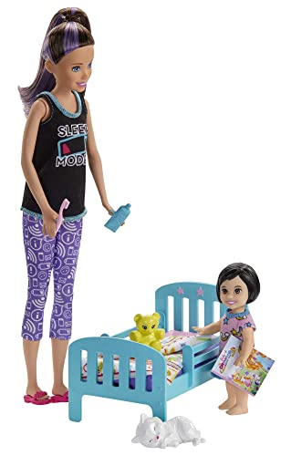 Barbie Skipper Canguro con Muñeca, Bebe con Ropa Que Brilla En La...