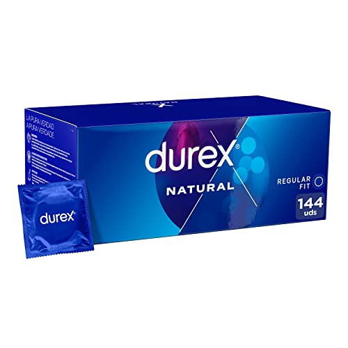 Durex Preservativos Natural, para Confort y Seguridad, 144 condones