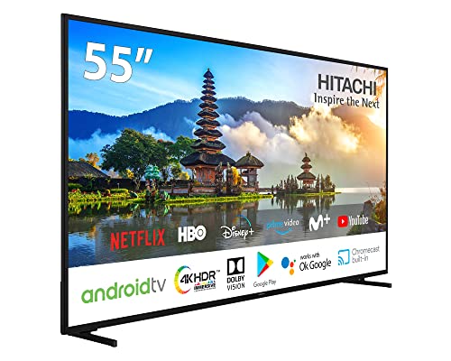 Hitachi android smart TV de 55 pulgadas 4K ultra HD