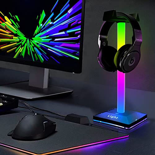 Soporte gaming para auriculares con iluminación RGB