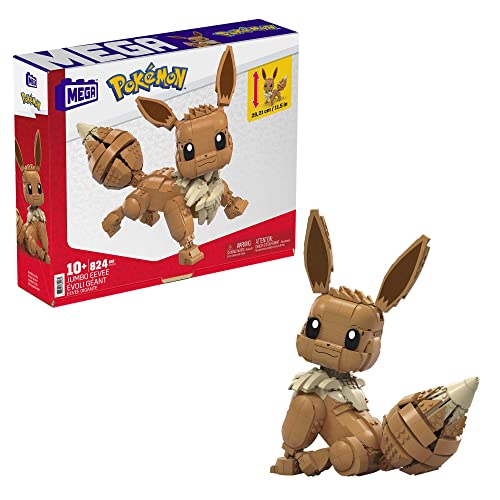 Mega Construx Pokémon Pokebola Jumbo Eevee, figura de juguete de construcción (Mattel...