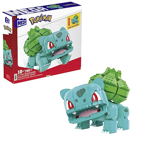 MEGA Pokémon Bulbasaur gigante Figura de acción construible y articulada, juguete de...