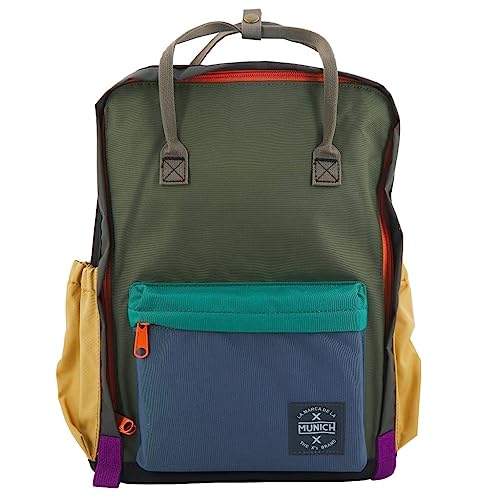Munich Backpack Cour Large BLOCKCOLOR, Bolsos Moda Unisex Adulto, Multicolor 090