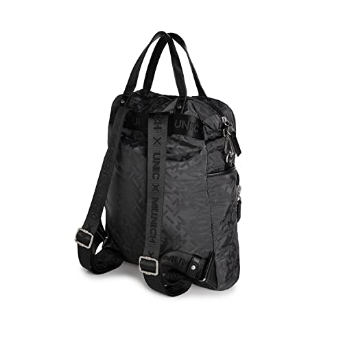 Munich Clever Backpack Square Black, Mujer, Negro 023, Grande