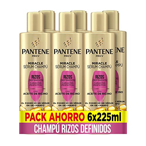 Rizos definidos con el champú Pantene con aceite de ricino