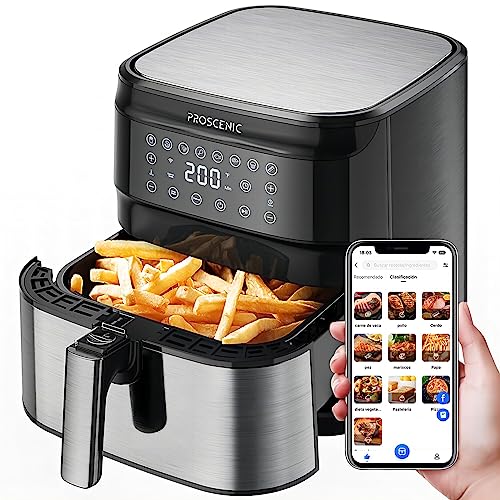 Freidora sin aceite de 5.5 litros y control por APP
