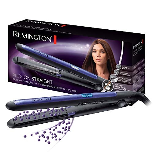 Remington Plancha de Pelo Pro Ion, Tecnología Iónica Triple Antiencrespamiento, Placas Flotantes...