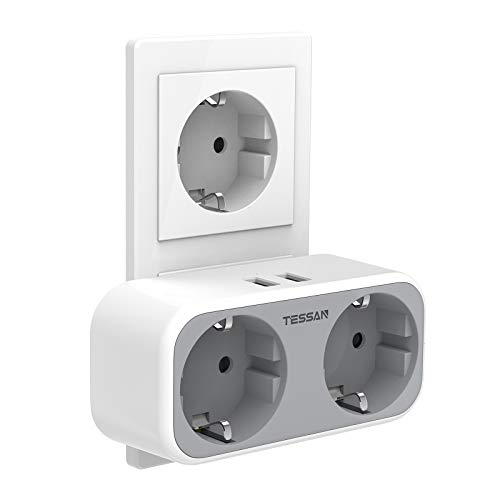 Ladrón de enchufes con USB