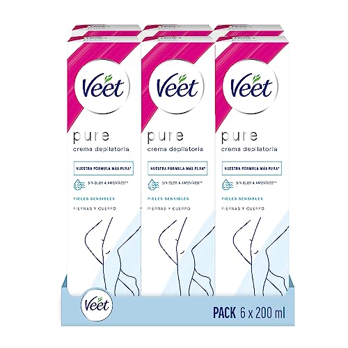 Veet Crema Depilatoria Corporal para Mujer con Aloe Vera y Vitamina E,...