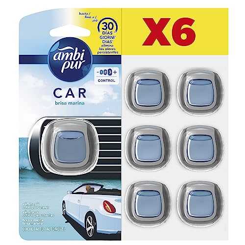 Ambipur Car Ambientador Coche (6 x 2ml)