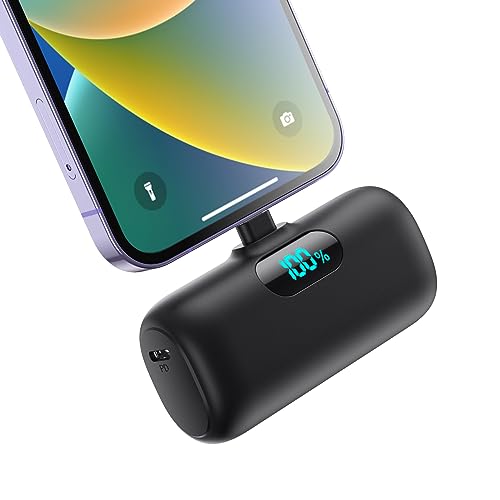 Mini Power Bank 5000mAh, carga rápida