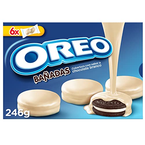 Oreo Bañadas Galletas de Cacao Rellenas de Crema Sabor Vainilla y Cubiertas...