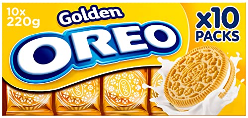 Oreo Golden Galletas de Vainilla Rellenas de Crema Sabor Vainilla 220g