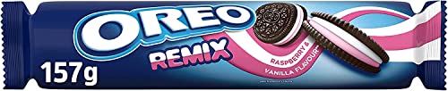 Oreo Remix Galletas de Cacao Rellenas de Crema Sabor Frambuesa y Vainilla...