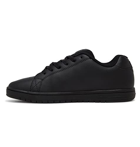 DC Shoes Gaveler-Leather Shoes, Zapatillas Hombre, Negro Piel, 40.5 EU