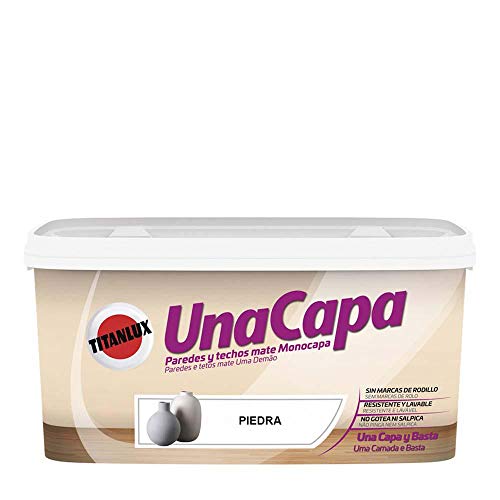 Titanlux Una Capa pintura para paredes Piedra Medio 4 L