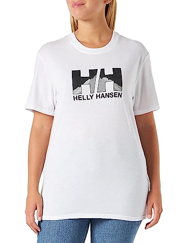 Helly Hansen Nord Graphic T-shirt, Camisa Hombre, Blanco (White), S