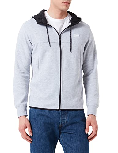 Jack & Jones Jcoair Sweat Zip Hood Sn Chaqueta, Gris Claro, M para Hombre