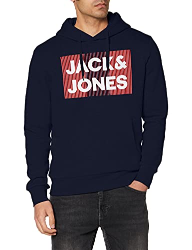 Jack & Jones Jjecorp Logo Sweat Hood Noos Capucha, Navy Blue, L para Hombre