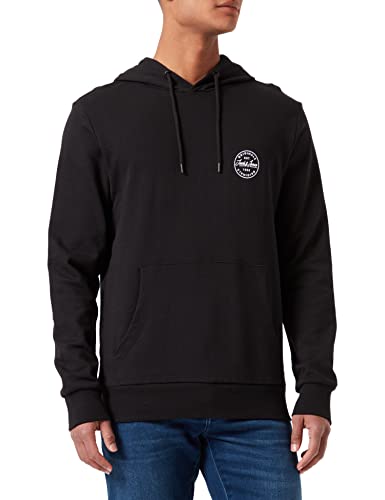 Jack & Jones Jjegordon Shark Sweat Hood Noos Sudadera con Capucha, Negro, L para Hombre