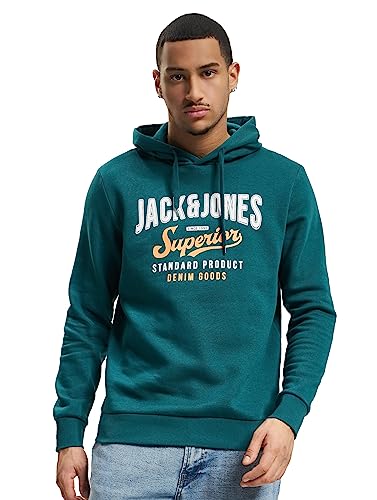 Jack & Jones Jjelogo Sudadera con Capucha 2 Col 22/23 Noos, Gris, M para Hombre