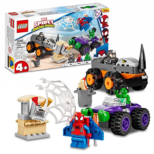 LEGO 10782 Marvel Spidey y Su Superequipo Camiones de Combate de Hulk...