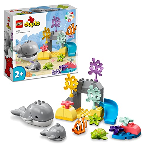 LEGO 10972 Duplo Fauna Salvaje del Océano, Juguete Educativo, Animales para Niños...