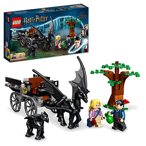 LEGO 76400 Harry Potter Carruaje y Thestrals de Hogwarts, Caballos de Juguete,...
