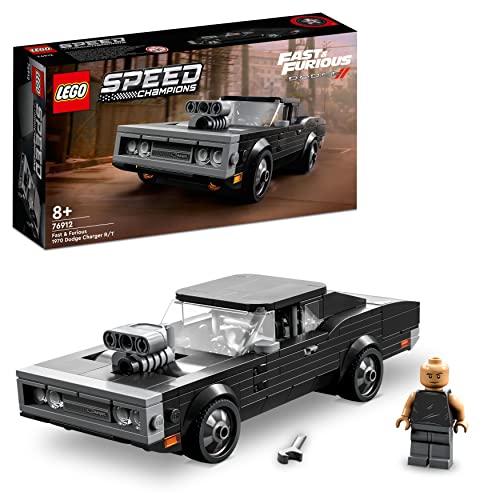 LEGO 76912 Speed Champions Fast & Furious 1970 Dodge Charger R/T, Maqueta...