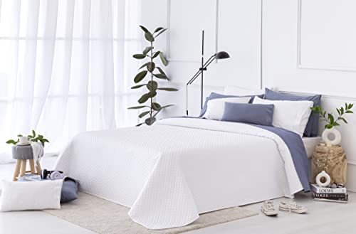Todocama – Colcha boutí Fina con diseño piqué, para Primavera, Verano, otoño...